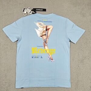 CivilizeD Revenge Shirt Mens Large Blue Movie Poster Graphic Tee New Streetwear